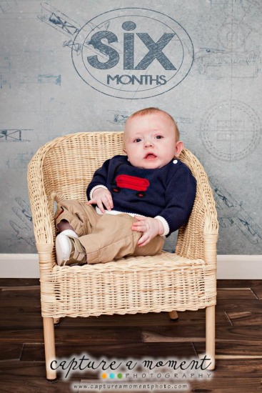 6 Month Old Evan! | Macomb County Baby Photography